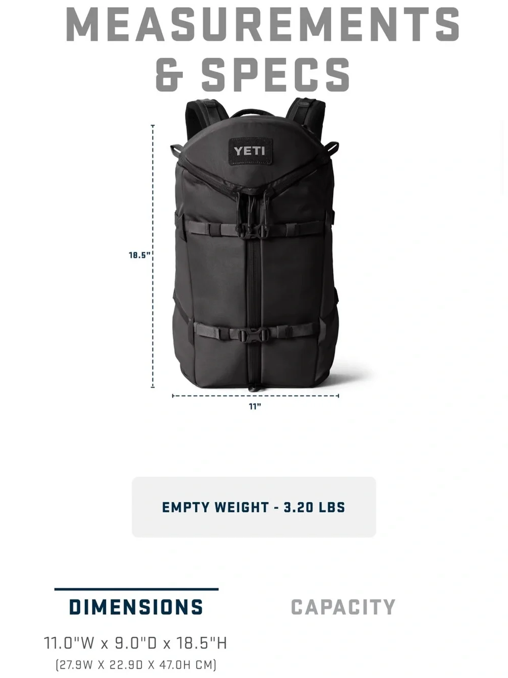 NWT Yeti Ranchero Everyday Carry Backpack 22L in Cape Dark Taupe